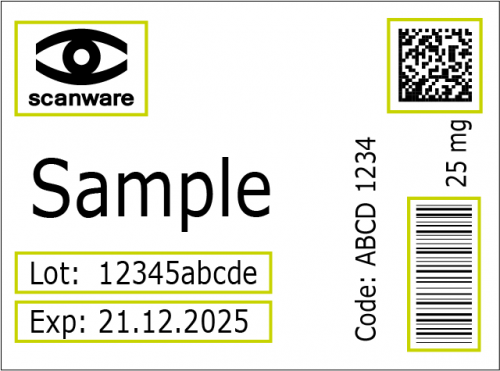 Schriftkontrolle von scanware